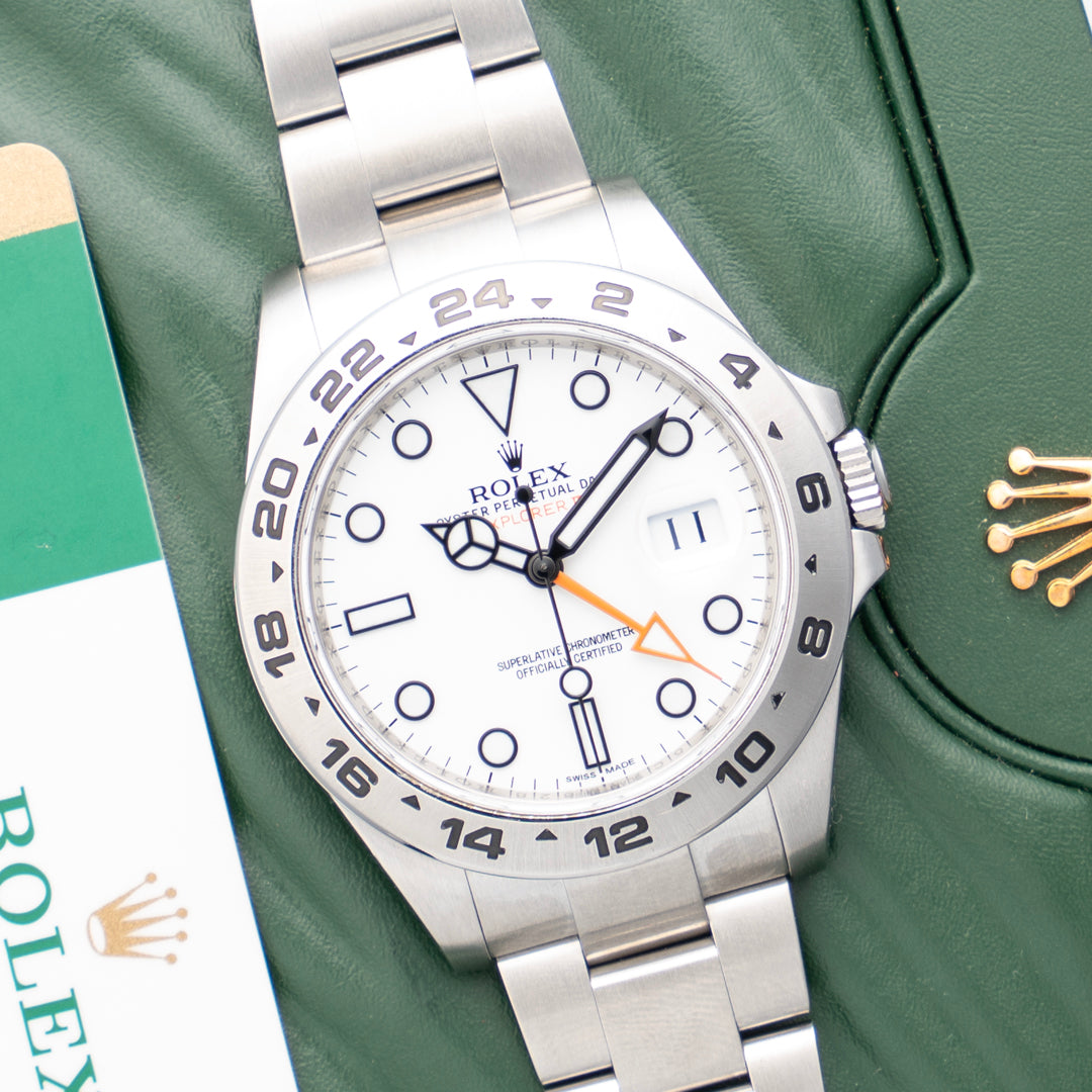 2015 Rolex Explorer II Ref. 216570 with Box & Papers