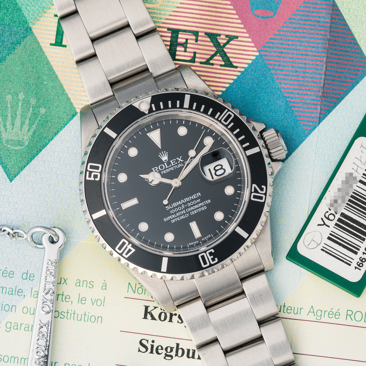 2003 Rolex Submariner Date Ref. 16610 with Box & Papers