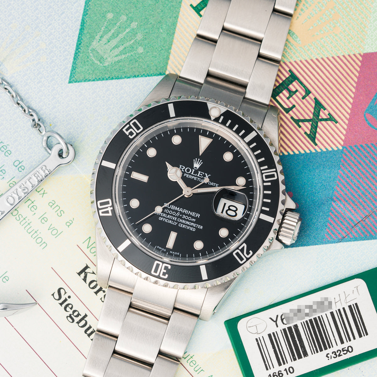 2003 Rolex Submariner Date Ref. 16610 with Box & Papers