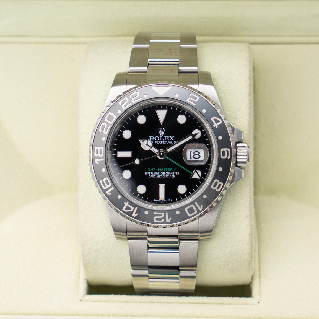 2010 Rolex GMT-Master II Ref. 116710LN with Box & Papers