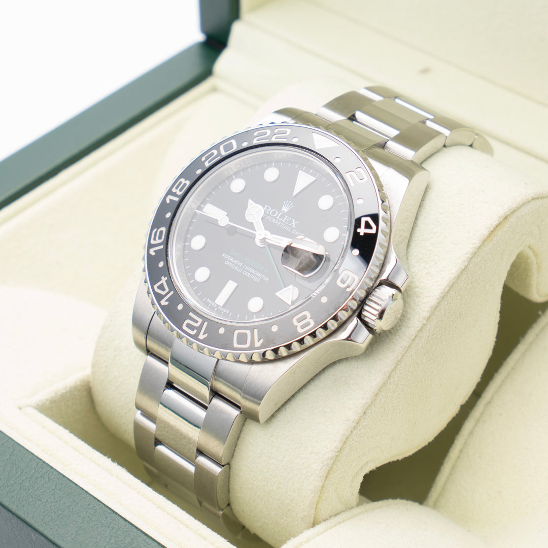 2010 Rolex GMT-Master II Ref. 116710LN with Box & Papers
