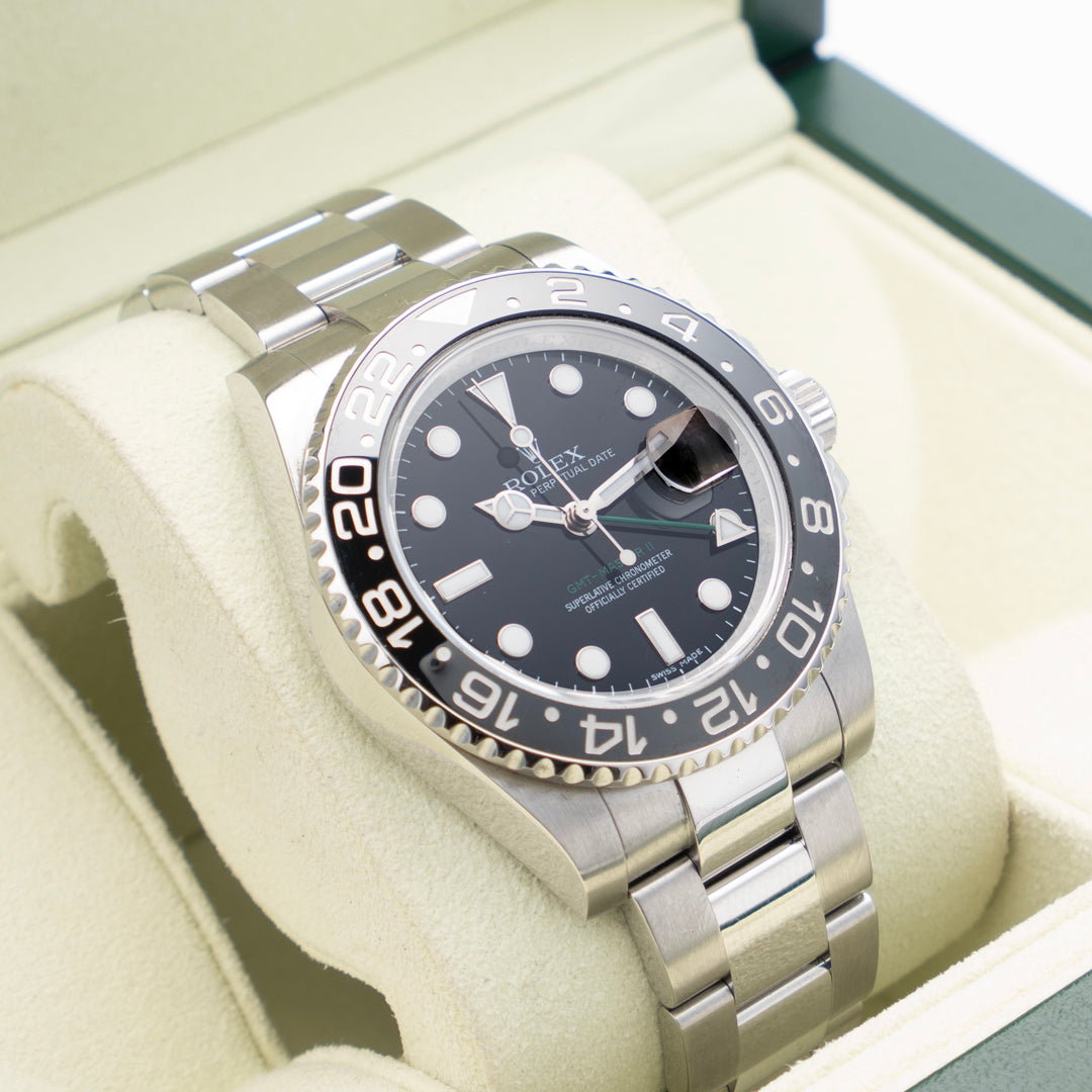 2010 Rolex GMT-Master II Ref. 116710LN with Box & Papers