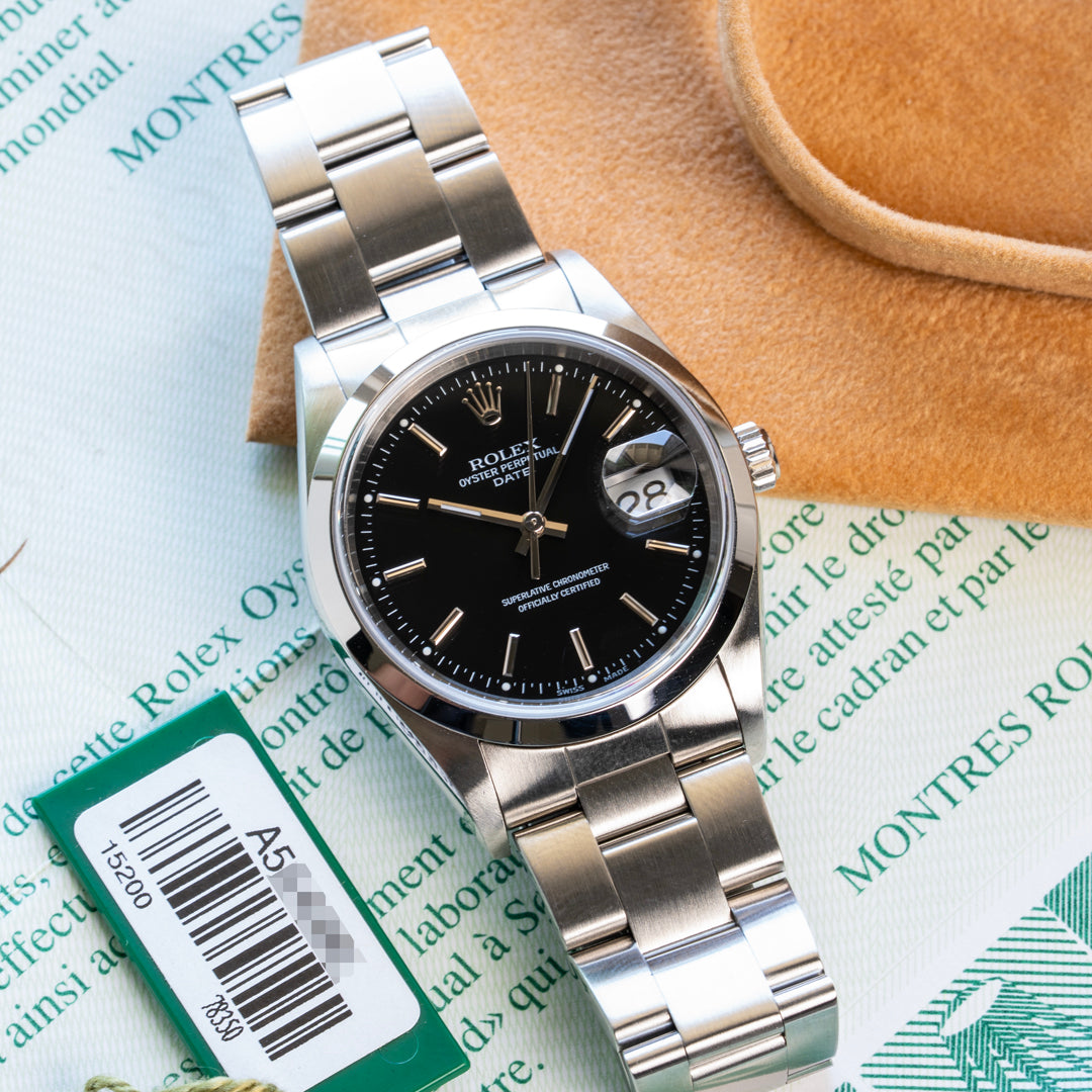 2000 Rolex Oyster Perpetual Date Ref. 15200 with Papers