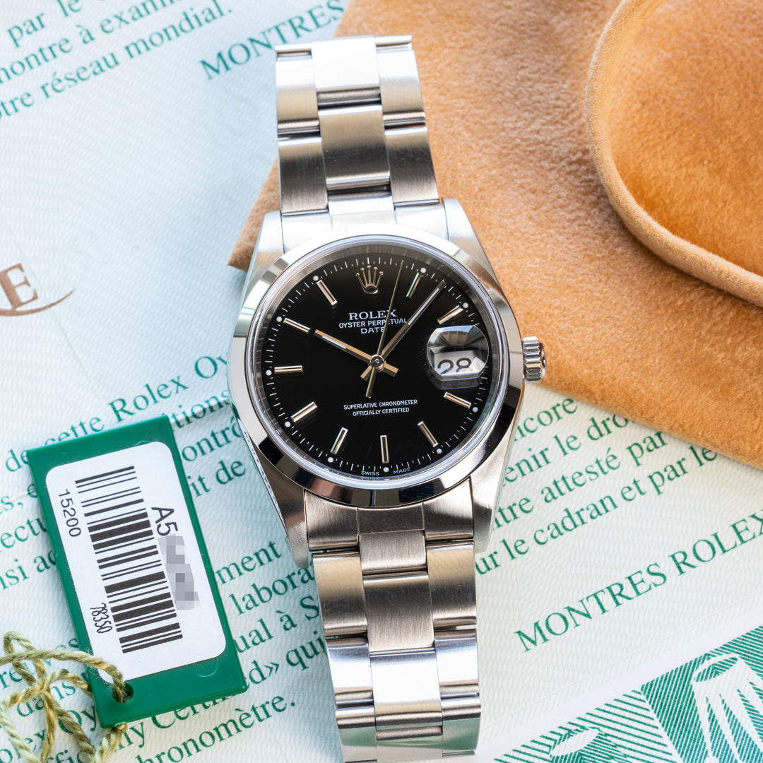 2000 Rolex Oyster Perpetual Date Ref. 15200 with Papers