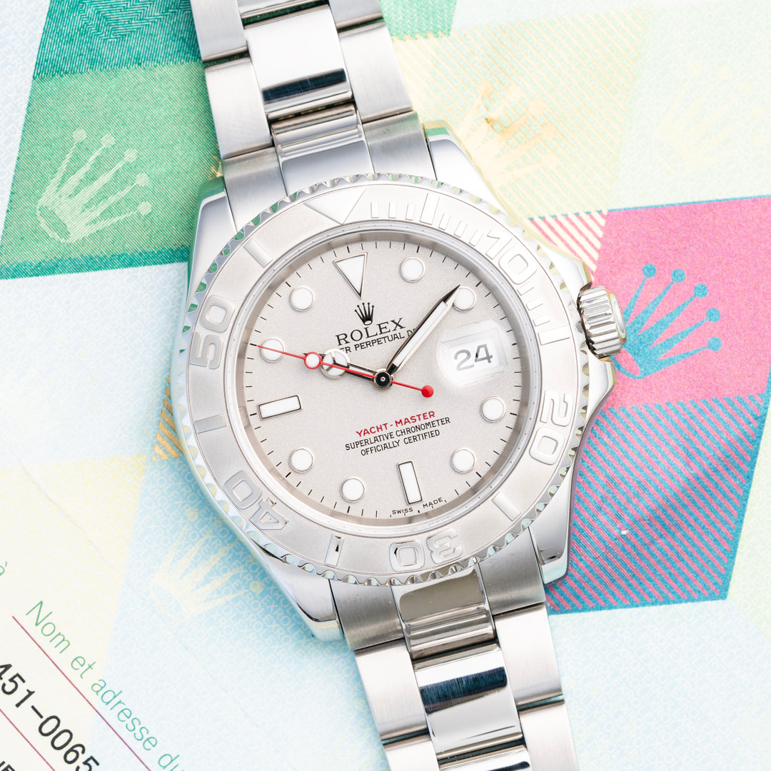 2003 Rolex Yacht-Master Ref. 16622 Platinum with Box & Papers