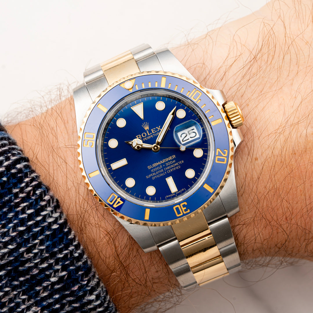 2017 Rolex Submariner Date 'Bluesy' Ref. 116613LB with Box & Papers