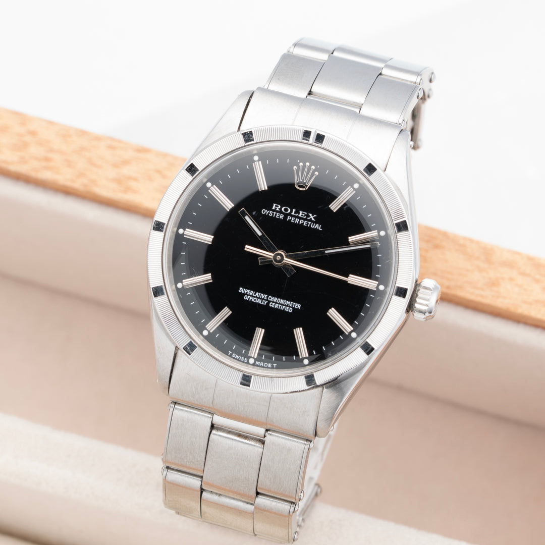 1969 Rolex Oyster Perpetual Ref. 1007 Black Gilt Dial