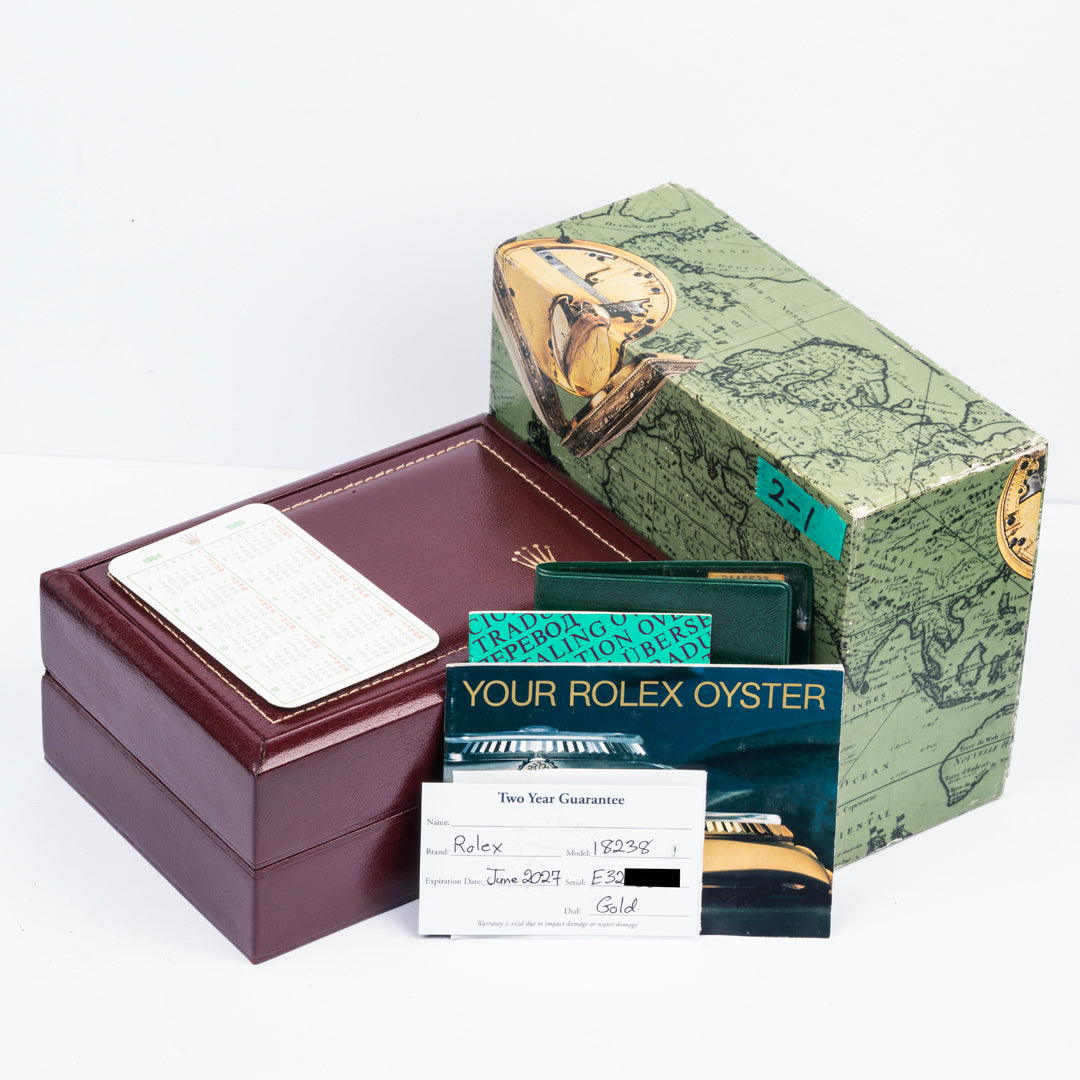 1990 Rolex Day-Date Ref. 18238 with Box & Service