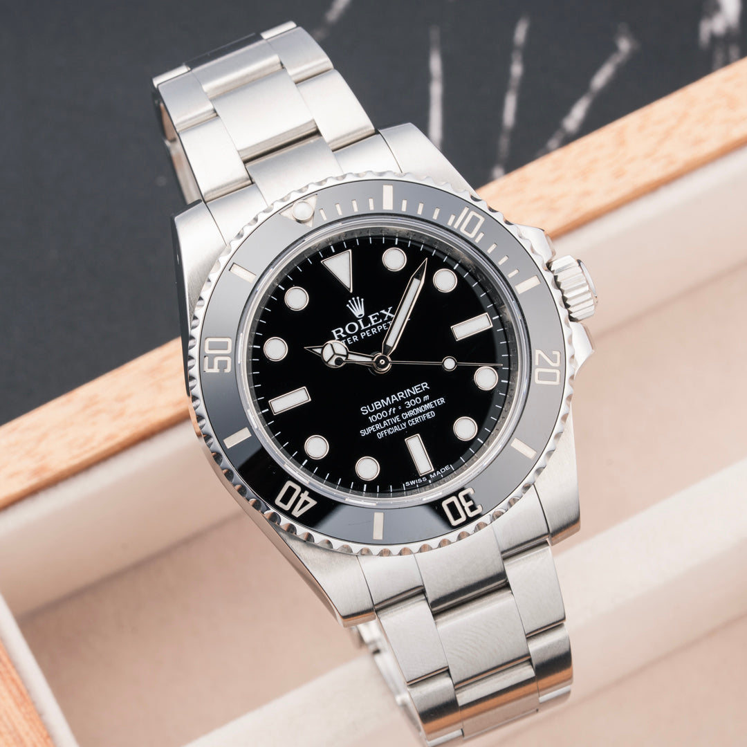 2015 Rolex Submariner Ceramic Ref. 114060 with Box & Papers