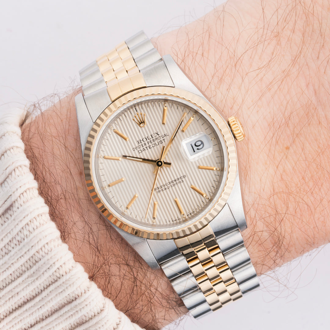 1989 Rolex Datejust Ref. 16233 with Silver Tapestry Dial