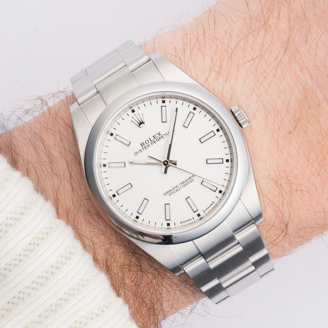 2019 Rolex Oyster Perpetual Ref. 114300 with Box & Papers