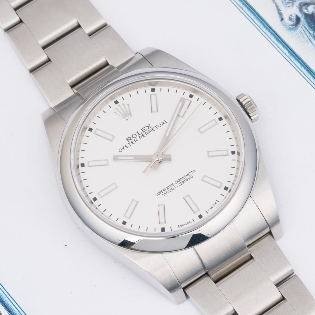 2019 Rolex Oyster Perpetual Ref. 114300 with Box & Papers