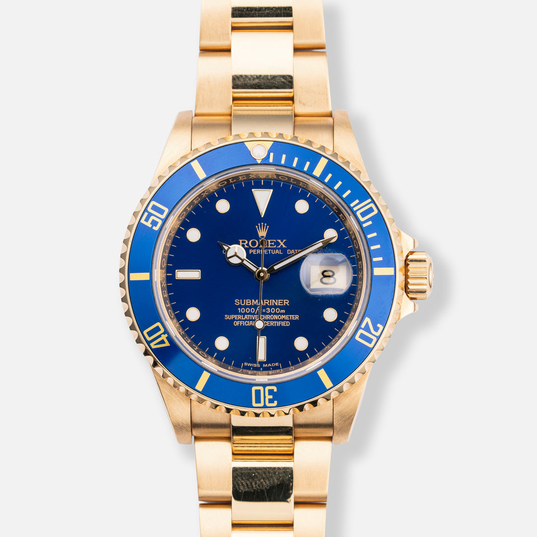 2010 Rolex Submariner Date "Bluesy" Ref. 16618 with Box & Papers