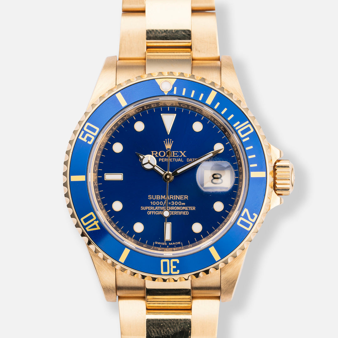 2010 Rolex Submariner Date "Bluesy" Ref. 16618 with Box & Papers