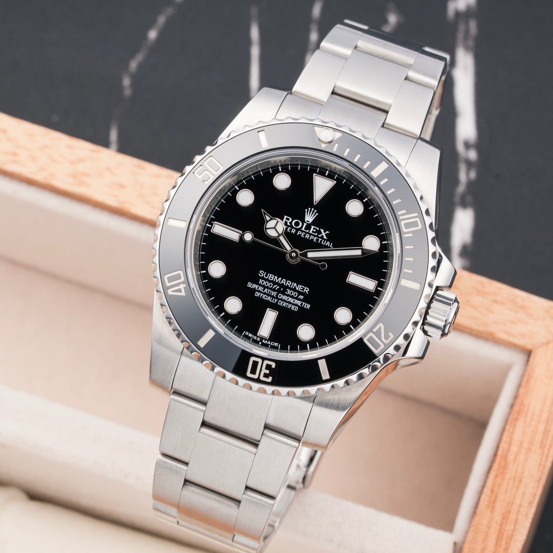 2015 Rolex Submariner Ceramic Ref. 114060 with Box & Papers
