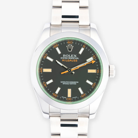 2010 Rolex Milguass Ref. 116400GV with Box & Papers