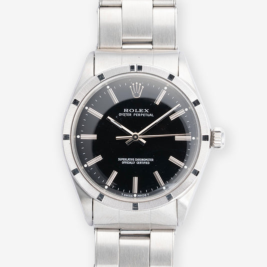 1969 Rolex Oyster Perpetual Ref. 1007 Black Gilt Dial