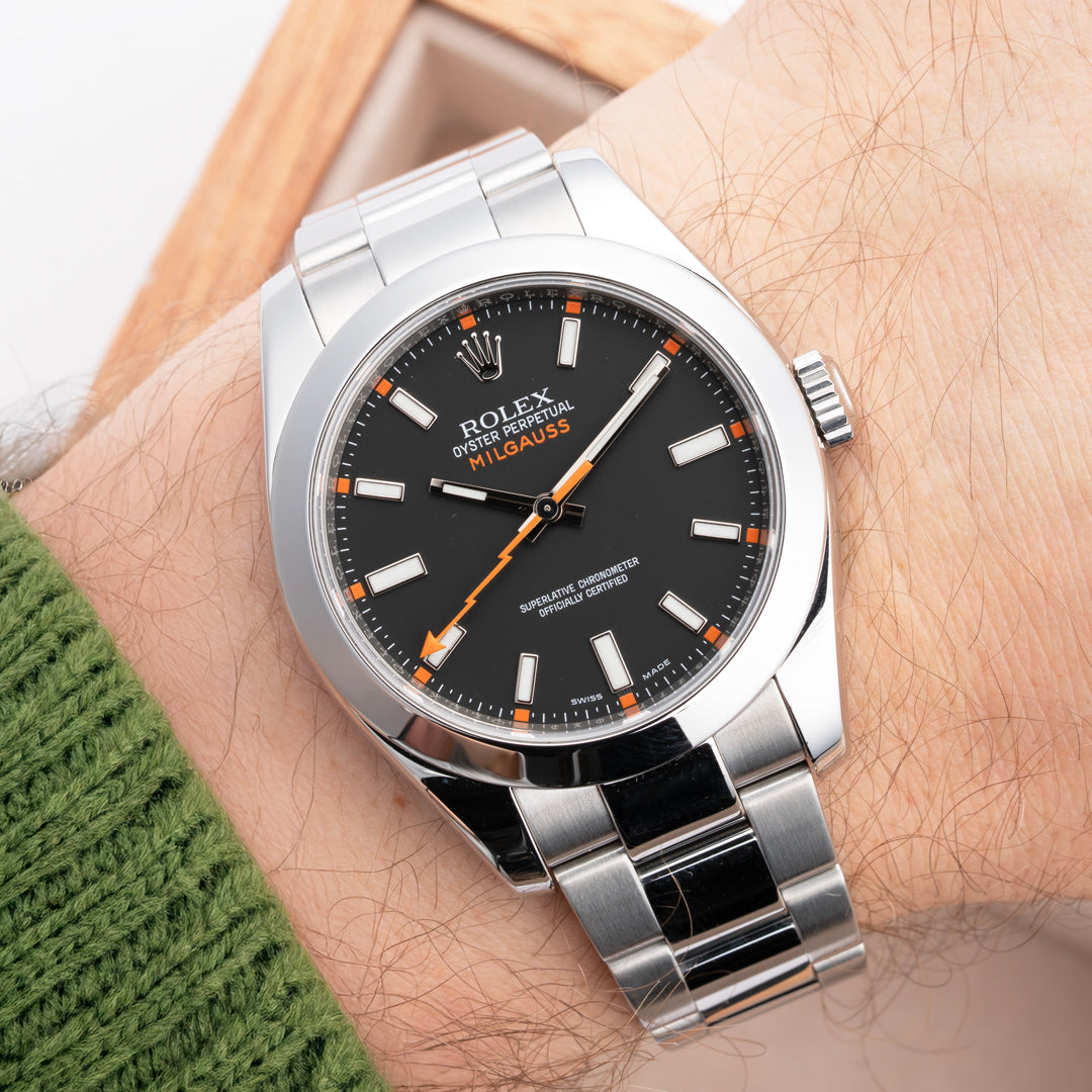 2014 Rolex Milguass Ref. 116400 with Box & Papers