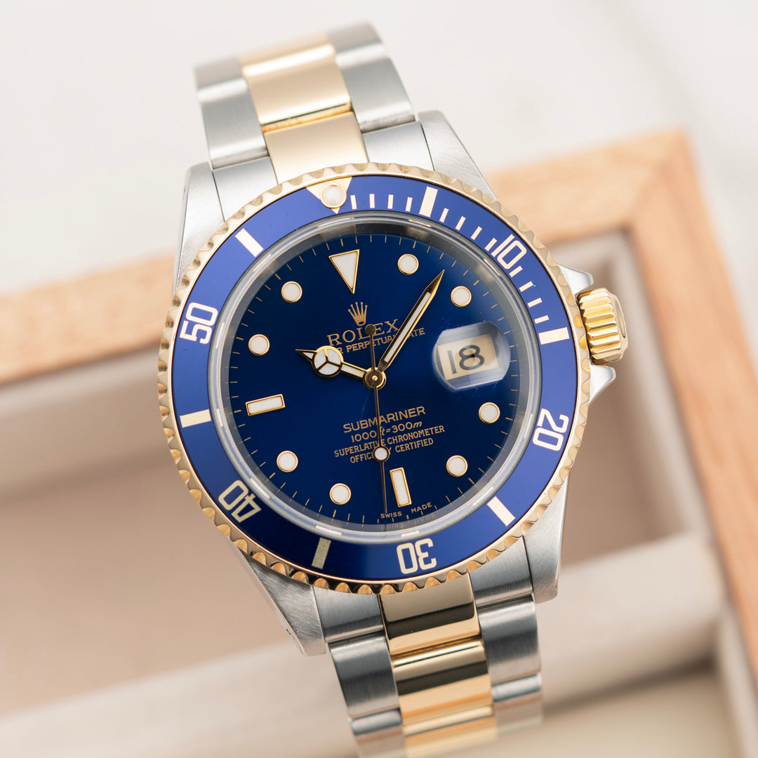 2002 Rolex Submariner Date 'Bluesy' Ref. 16613 with Box & Papers