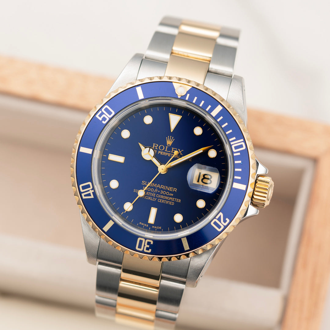 2002 Rolex Submariner Date 'Bluesy' Ref. 16613 with Box & Papers