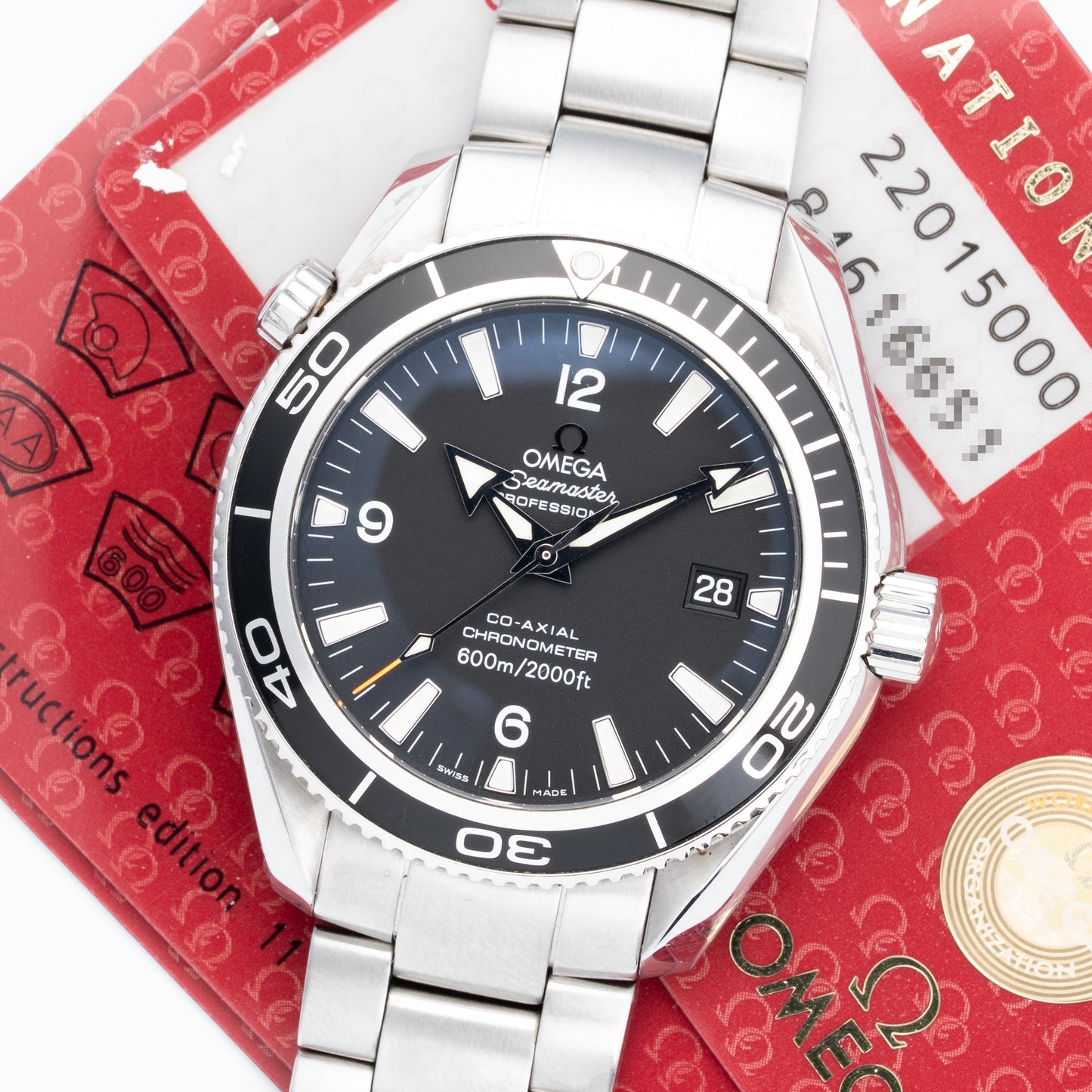 2007 Omega Seamaster Planet Ocean Ref. 2201.50 with Box & Papers