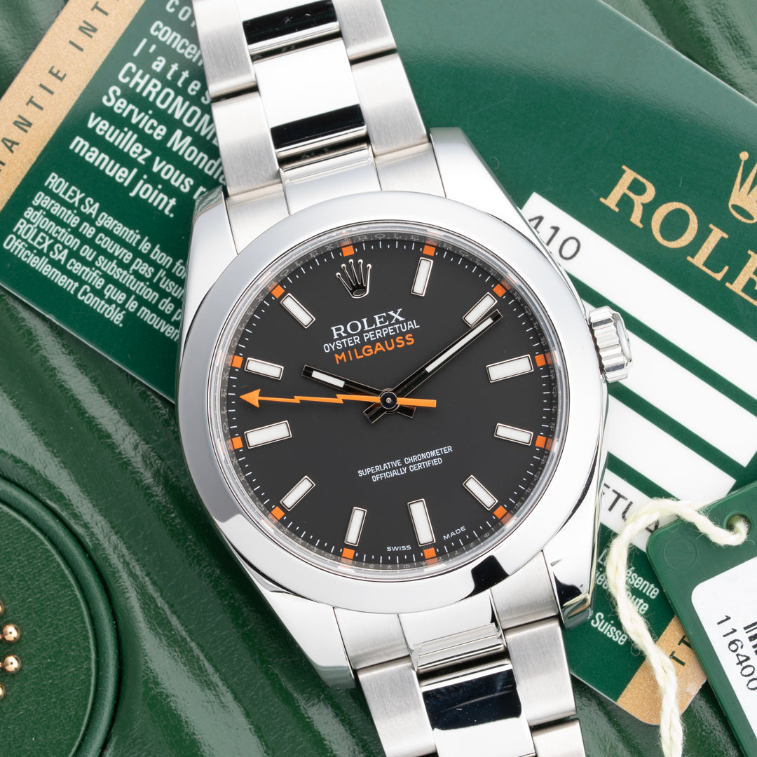 2014 Rolex Milguass Ref. 116400 with Box & Papers