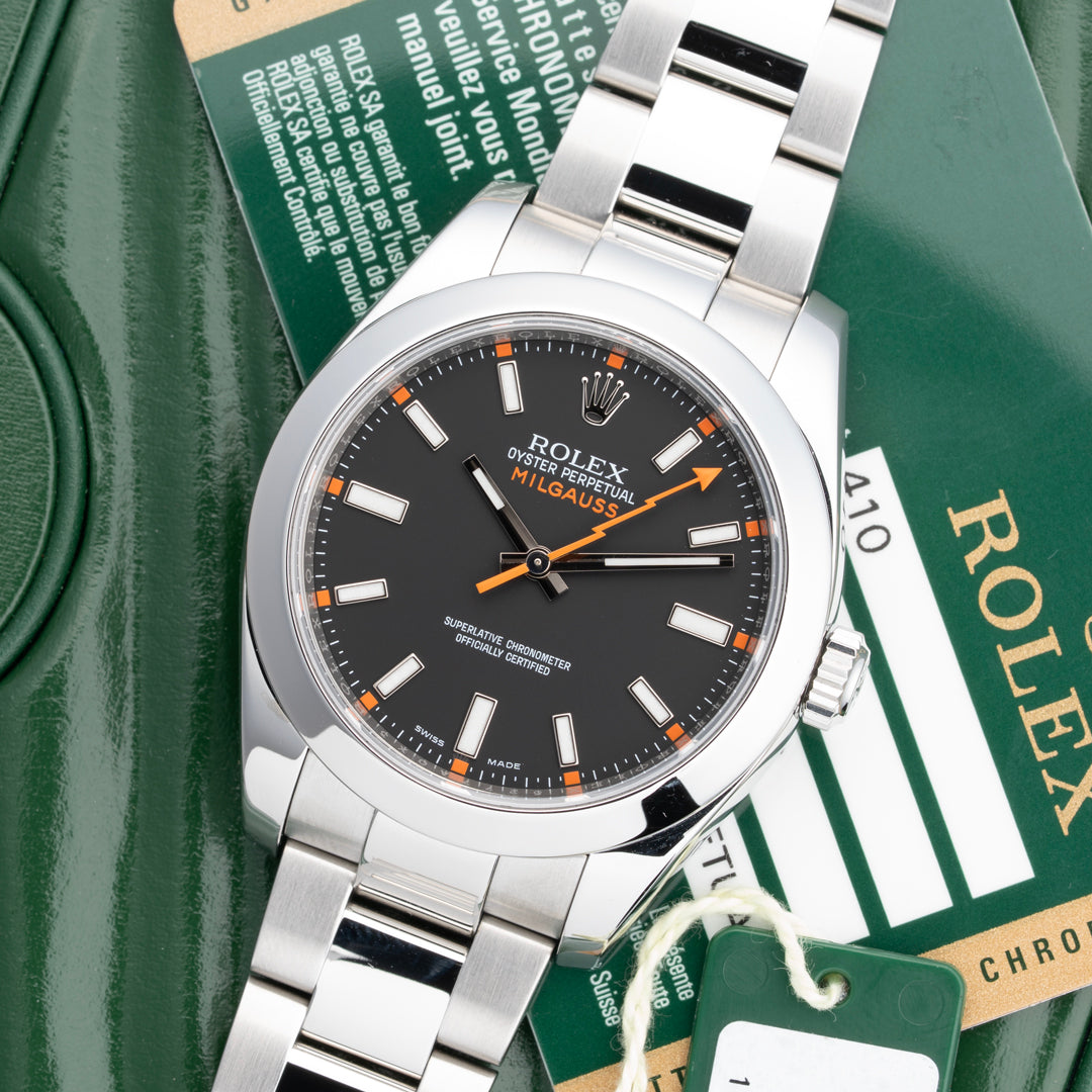 2014 Rolex Milguass Ref. 116400 with Box & Papers