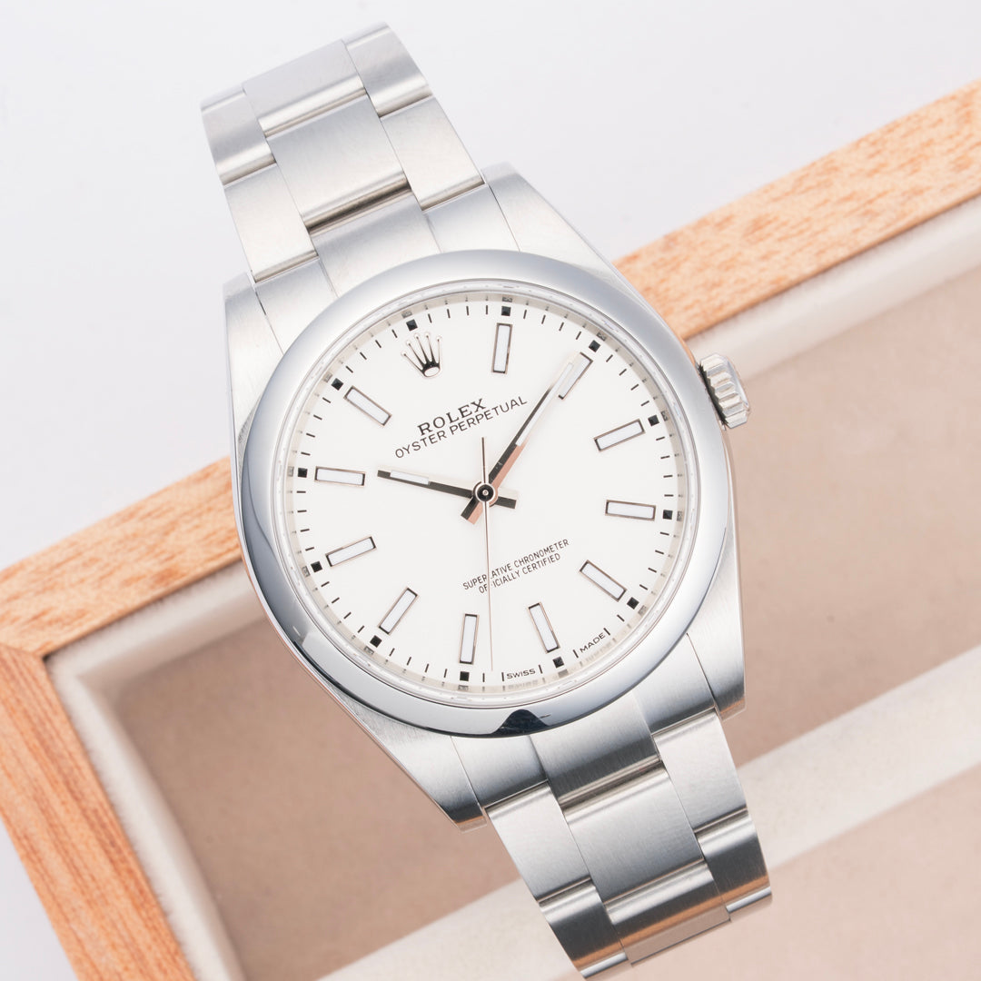 2019 Rolex Oyster Perpetual Ref. 114300 with Box & Papers