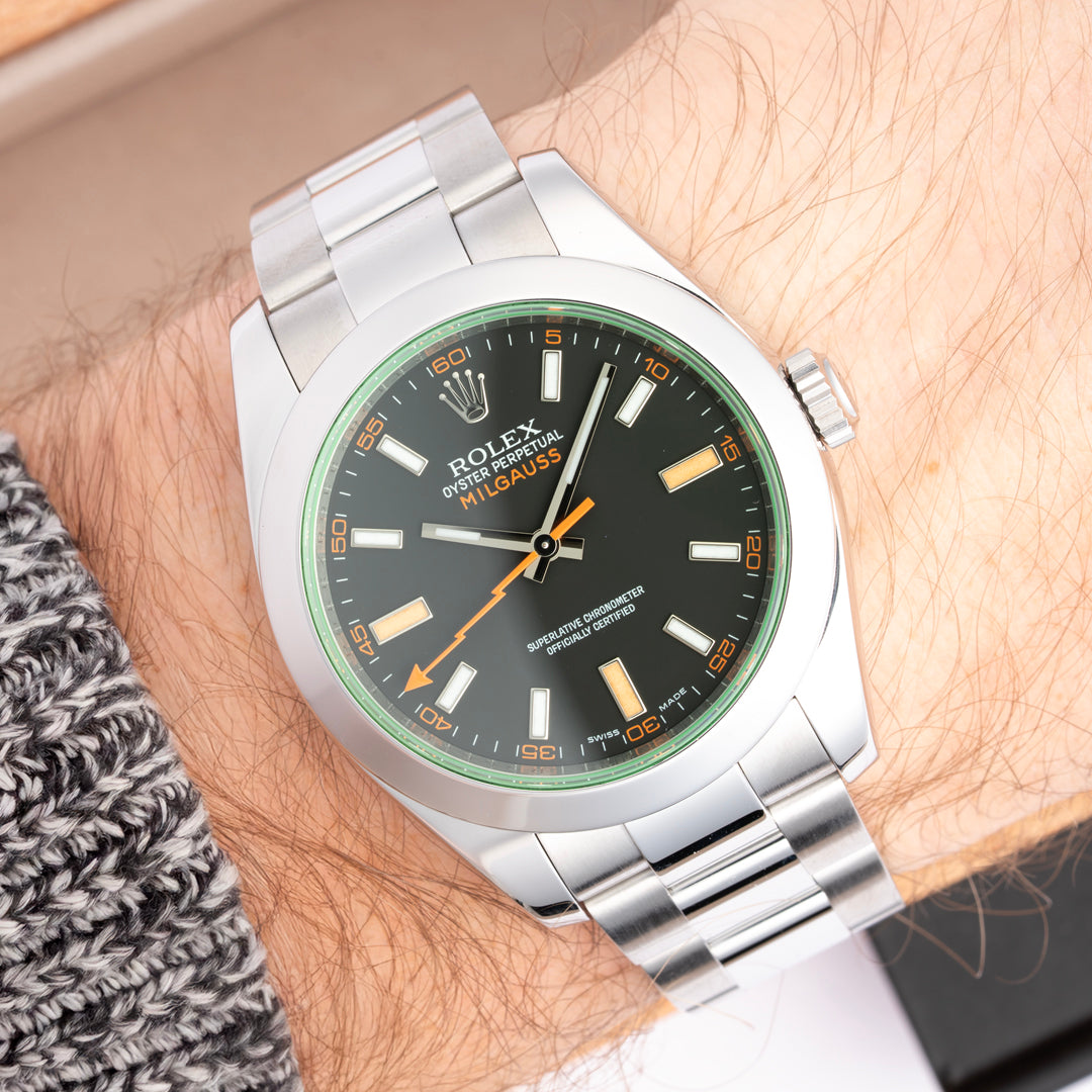 2010 Rolex Milguass Ref. 116400GV with Box & Papers
