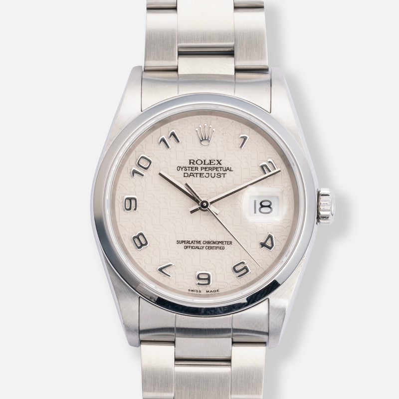 2004 Rolex Datejust Ref. 16200 Anniversary Ivory Dial
