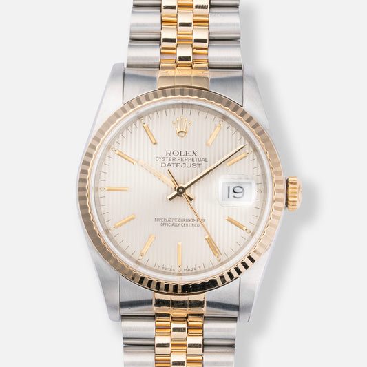 1989 Rolex Datejust Ref. 16233 with Silver Tapestry Dial