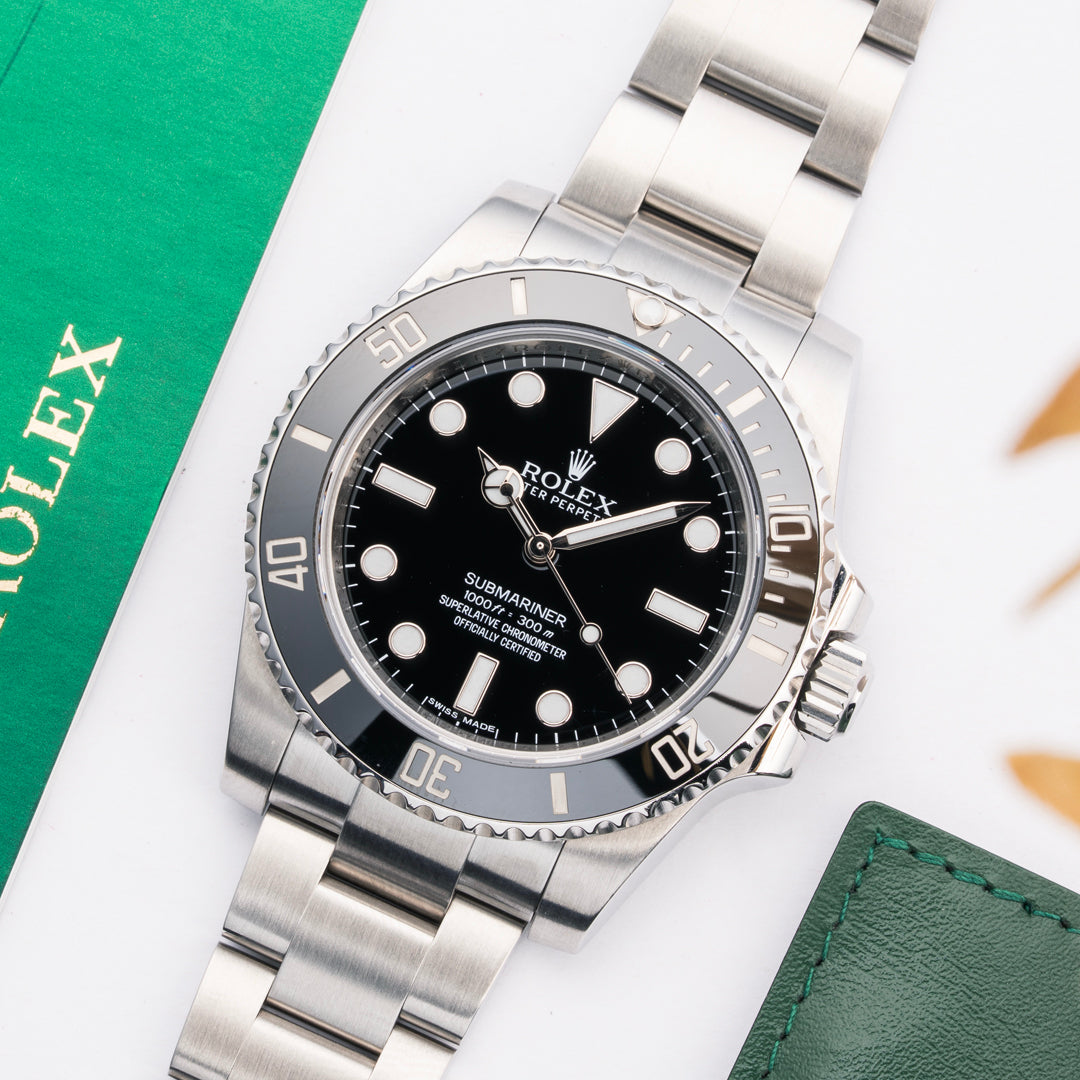 2015 Rolex Submariner Ceramic Ref. 114060 with Box & Papers