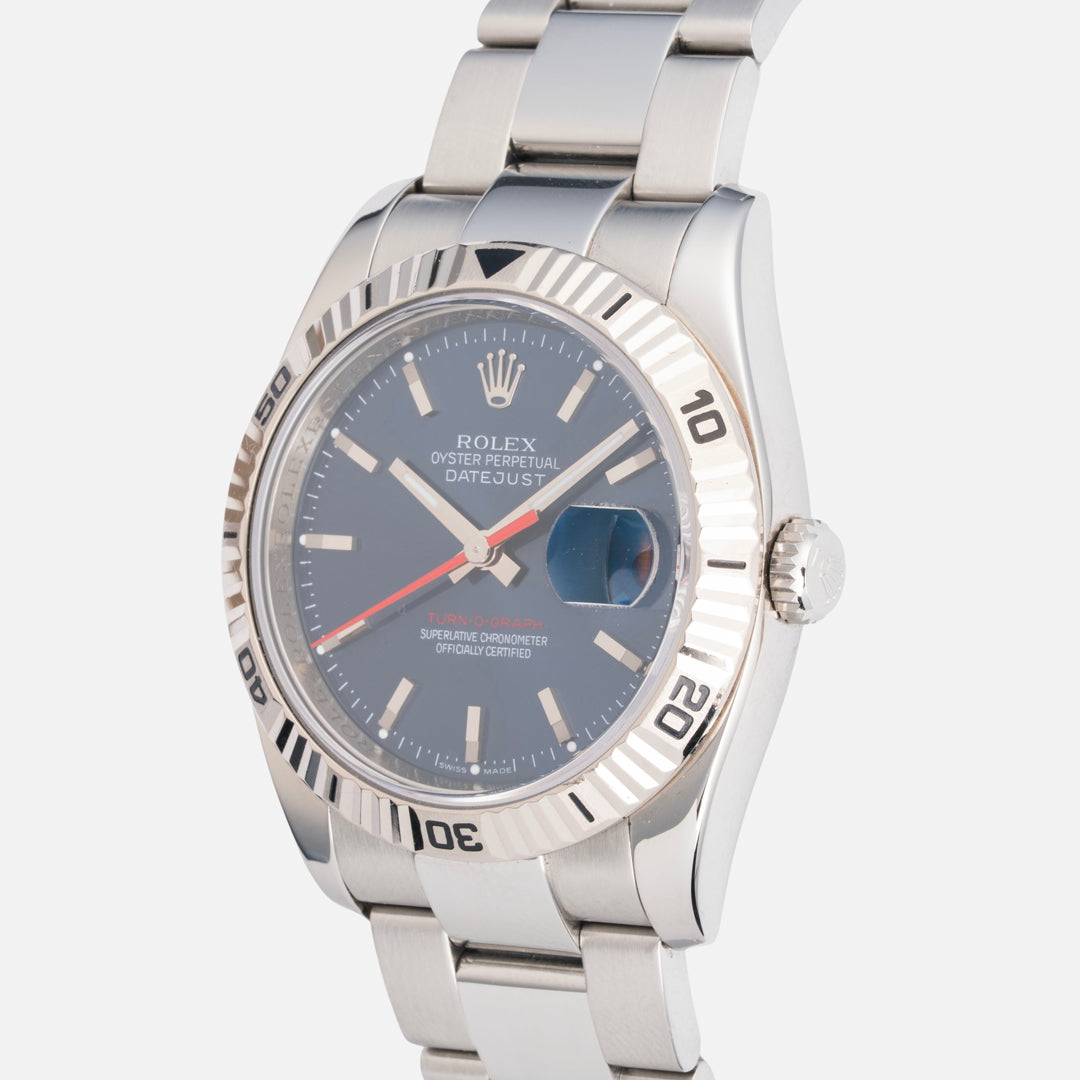 2007 Rolex Datejust Turn-O-Graph Ref. 116264 with Papers