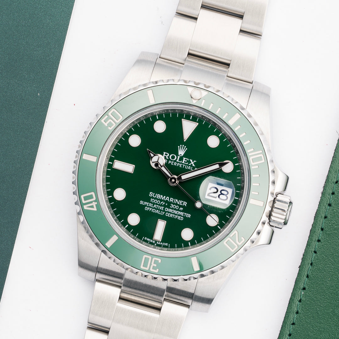 2016 Rolex Submariner Date "Hulk" Ref. 116610LV with Box & Papers