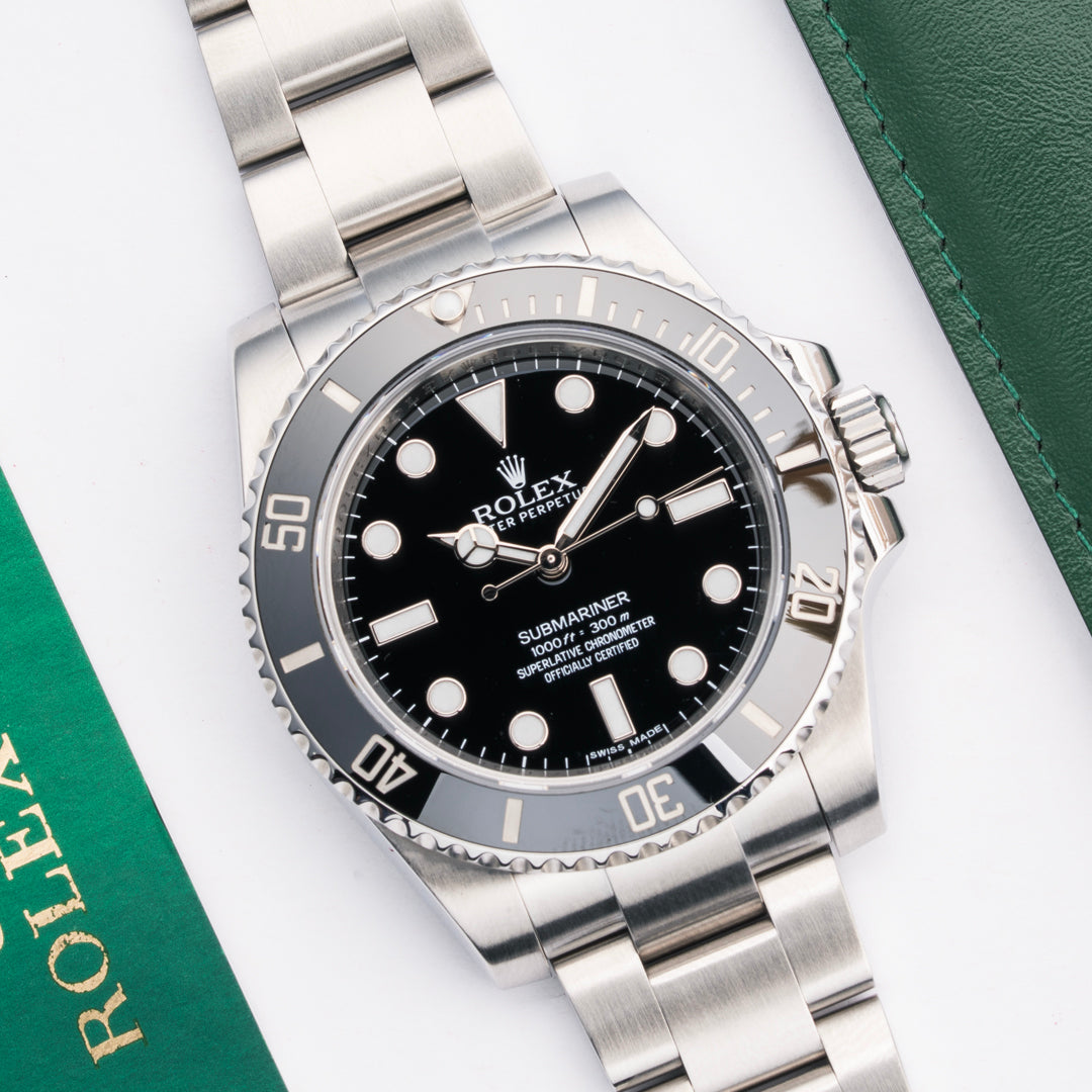 2015 Rolex Submariner Ceramic Ref. 114060 with Box & Papers