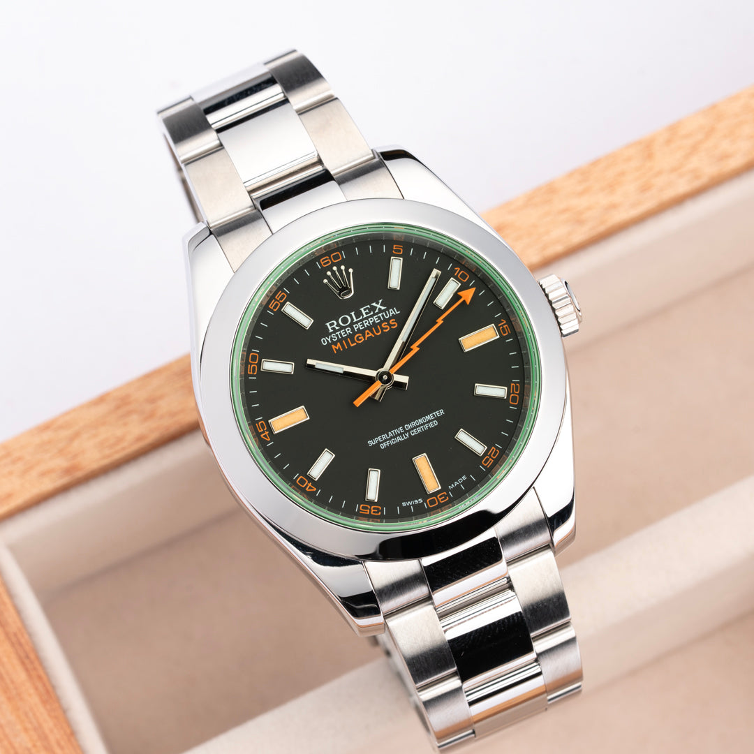 2010 Rolex Milguass Ref. 116400GV with Box & Papers