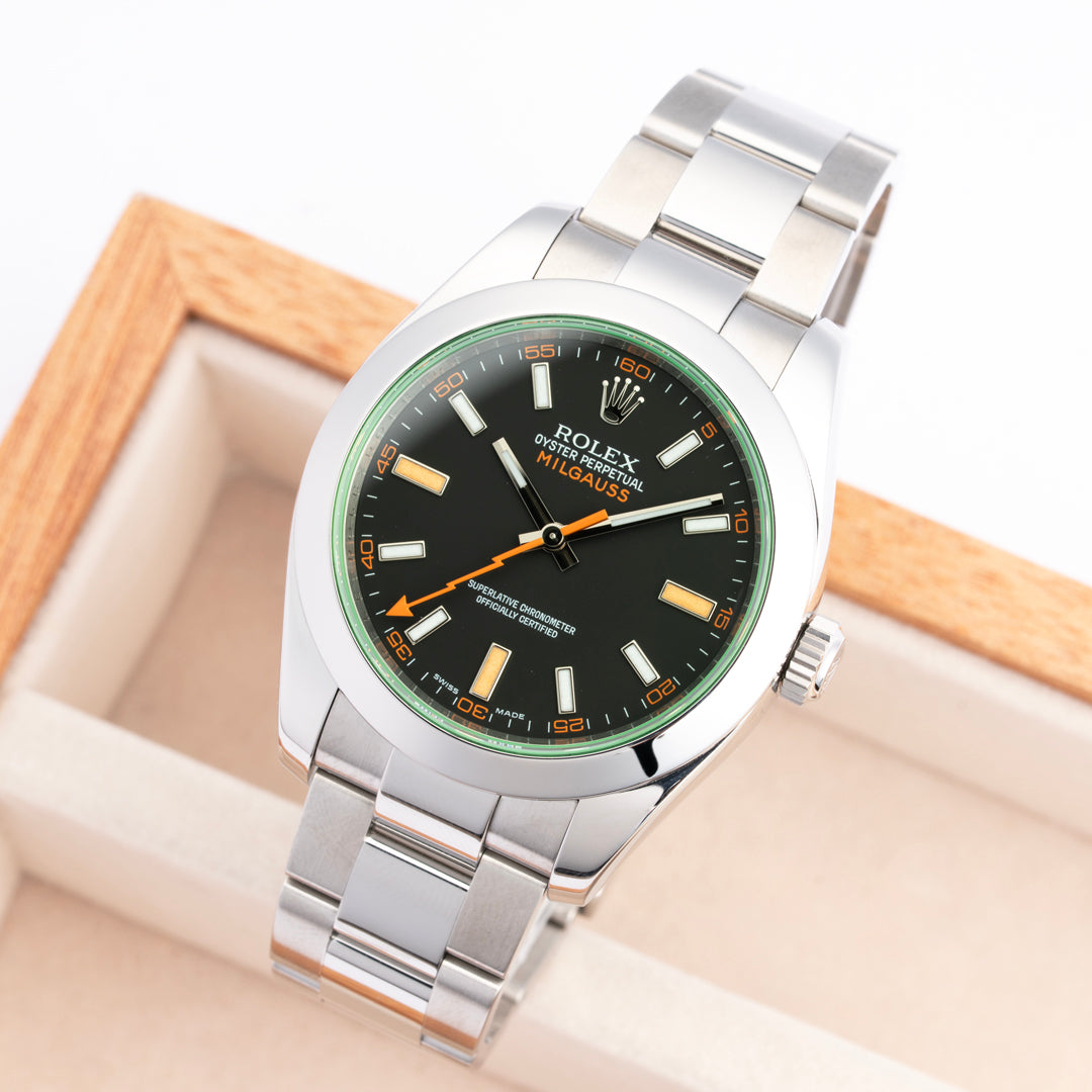 2010 Rolex Milguass Ref. 116400GV with Box & Papers