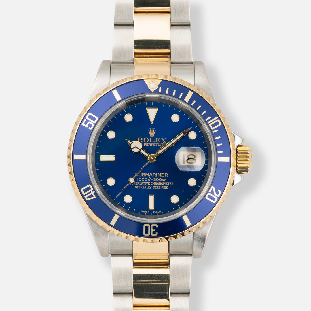 2002 Rolex Submariner Date 'Bluesy' Ref. 16613 with Box & Papers