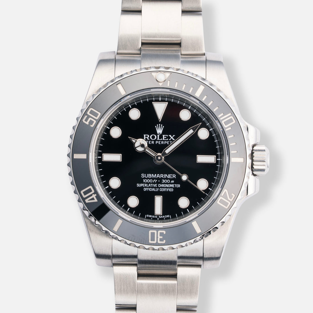 2015 Rolex Submariner Ceramic Ref. 114060 with Box & Papers