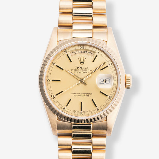 1990 Rolex Day-Date Ref. 18238 with Box & Service