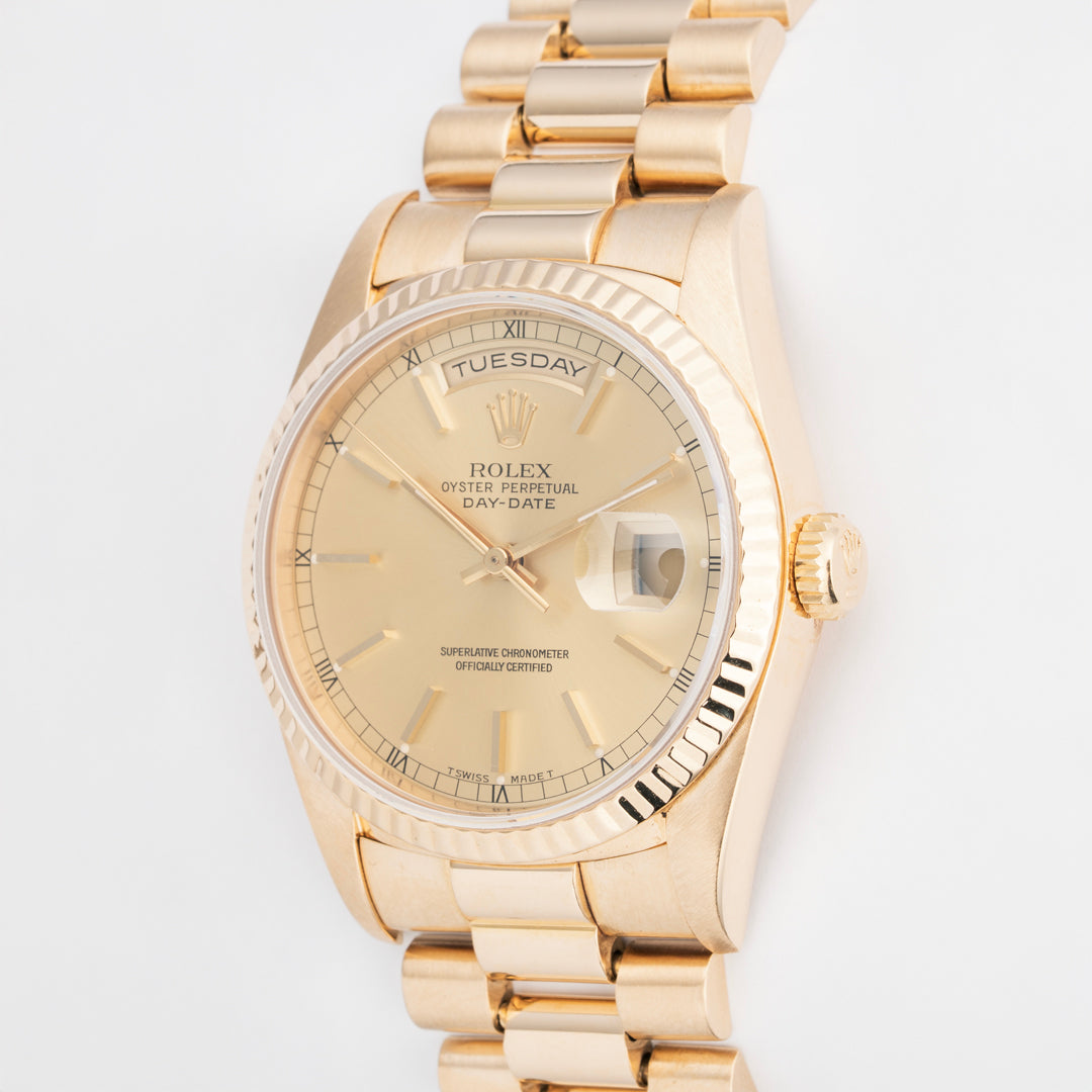1990 Rolex Day-Date Ref. 18238 with Box & Service