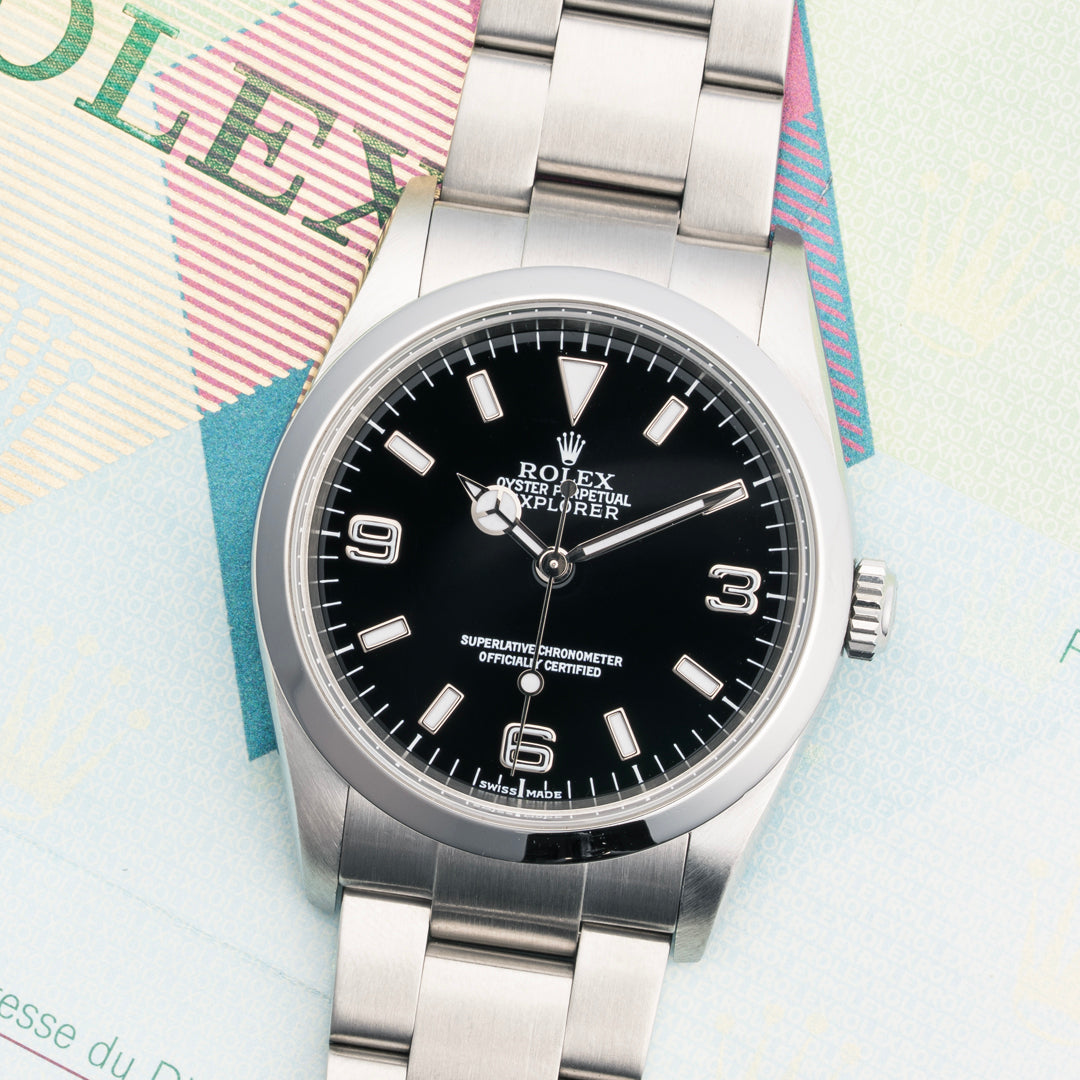 2002 Rolex Explorer Ref. 114270 with Papers