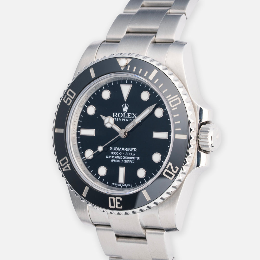 2015 Rolex Submariner Ceramic Ref. 114060 with Box & Papers