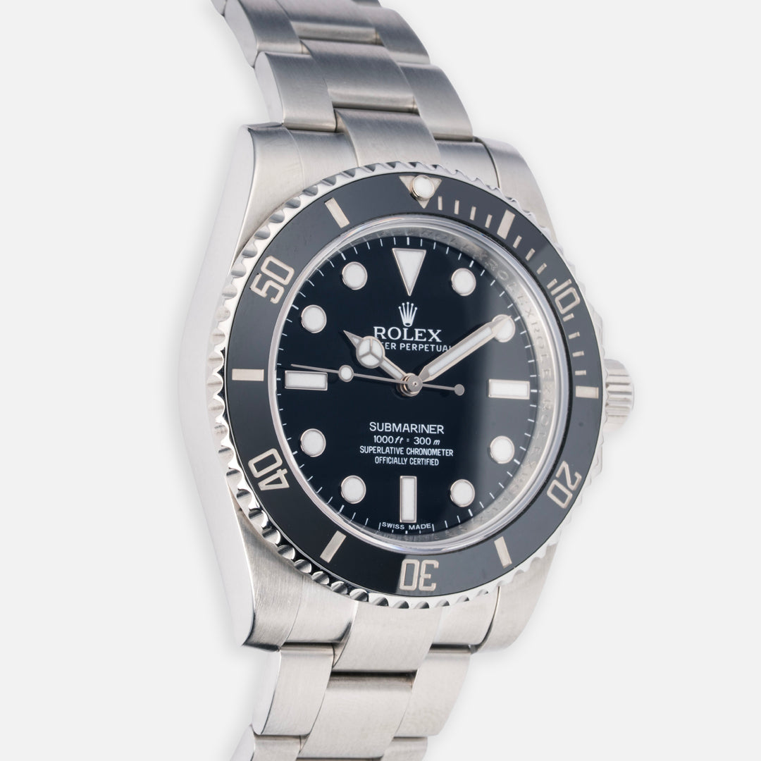 2015 Rolex Submariner Ceramic Ref. 114060 with Box & Papers