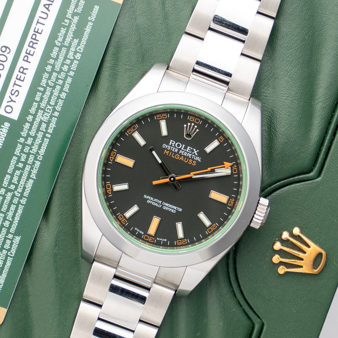 2009 Rolex Milguass Ref. 116400GV with Box & Papers