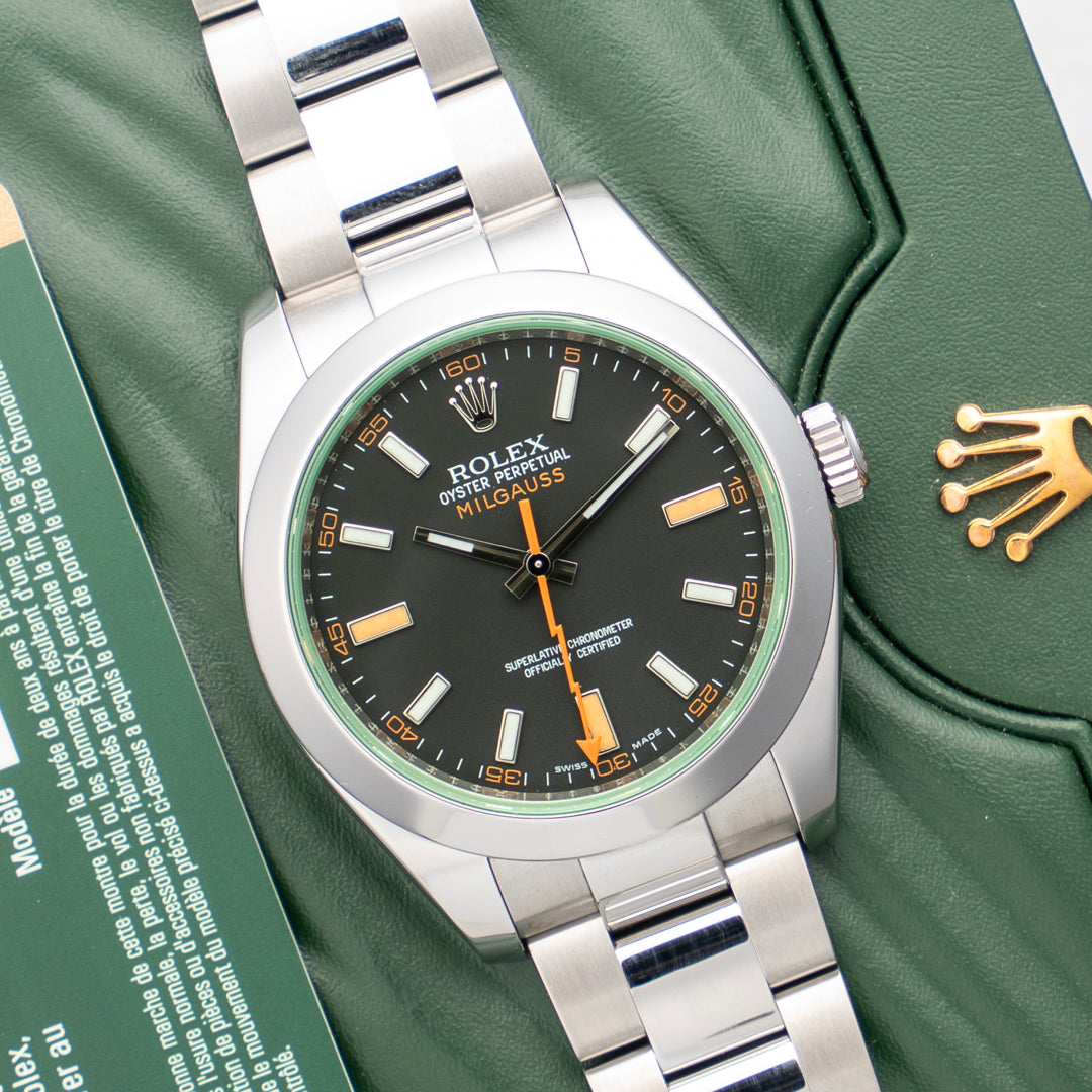 2009 Rolex Milguass Ref. 116400GV with Box & Papers