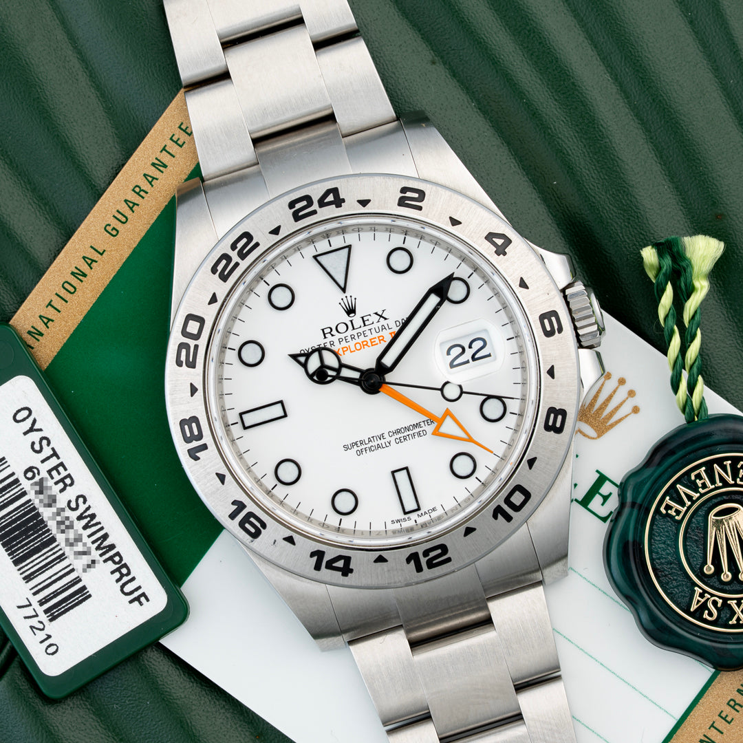 2017 Rolex Explorer II Ref. 216570 with Box & Papers