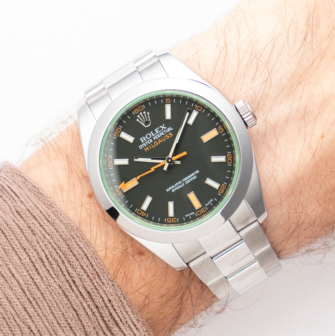 2009 Rolex Milguass Ref. 116400GV with Box & Papers