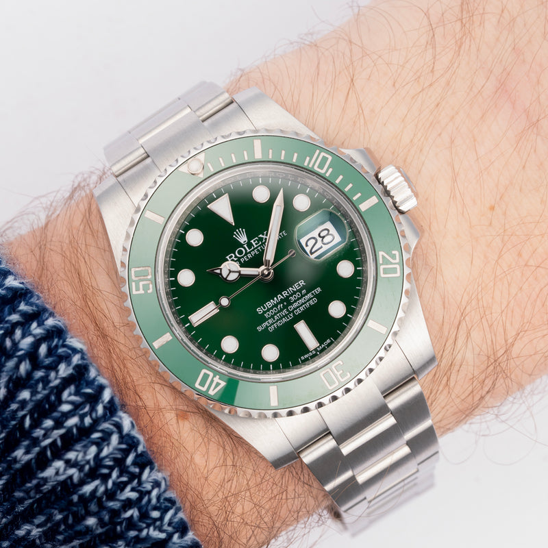 2016 Rolex Submariner Date "Hulk" Ref. 116610LV with Box & Papers, White Tag