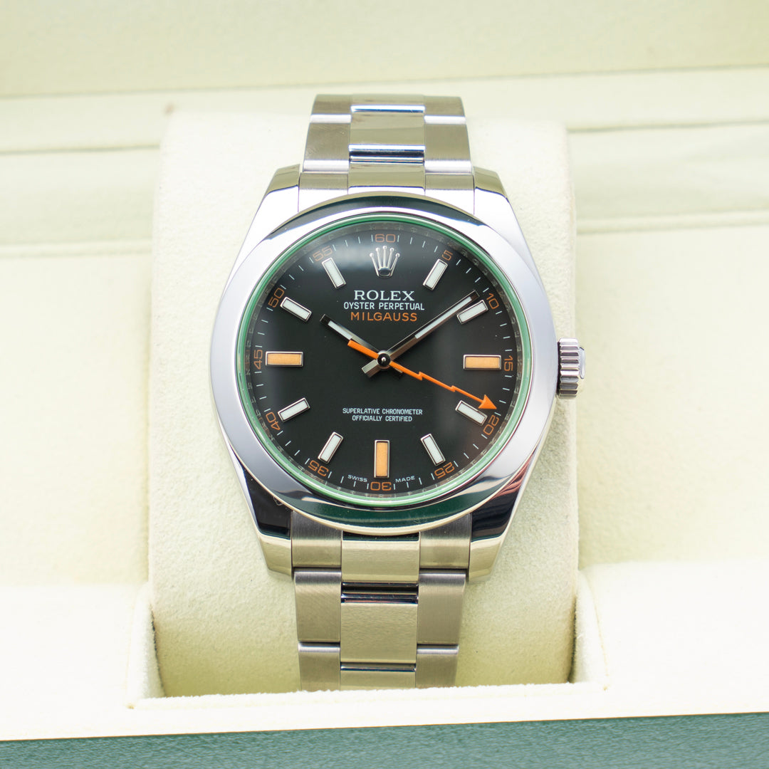 2009 Rolex Milguass Ref. 116400GV with Box & Papers